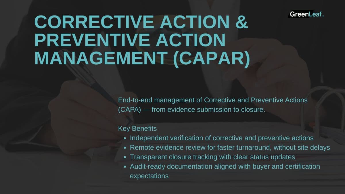 Corrective Action & Preventive Action (CAPAR)