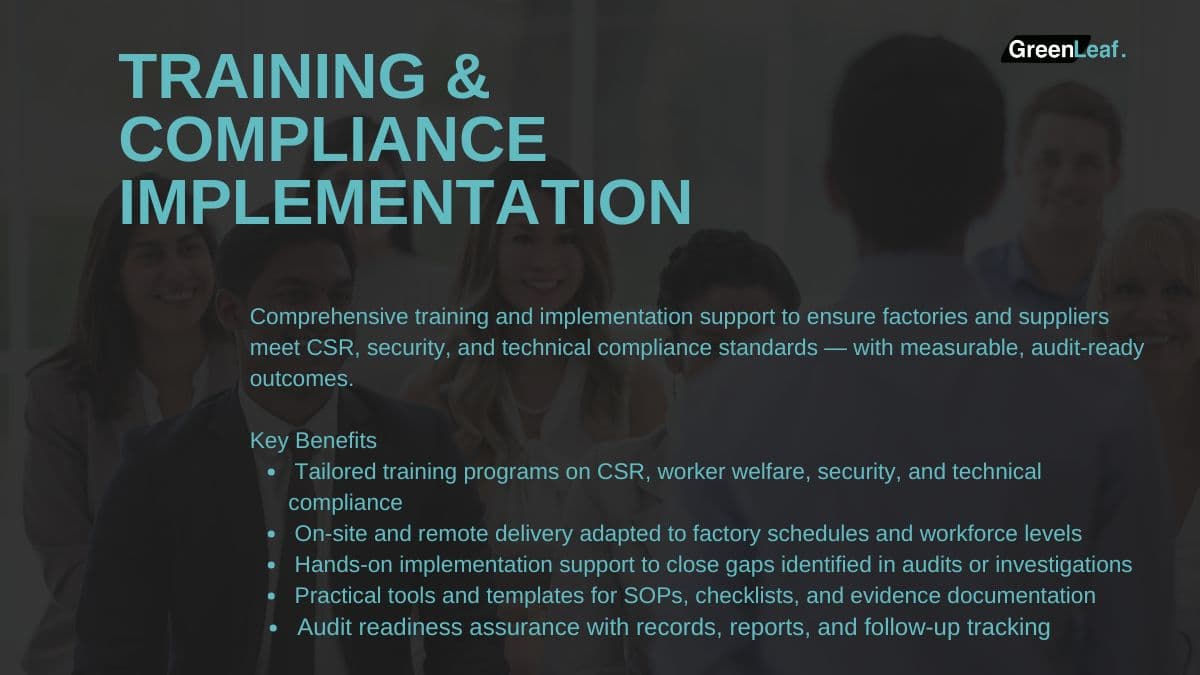 Training & Compliance Implementation