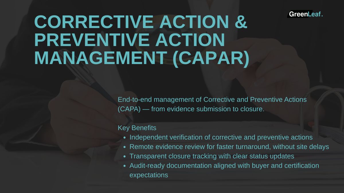 Corrective Action & Preventive Action (CAPAR)
